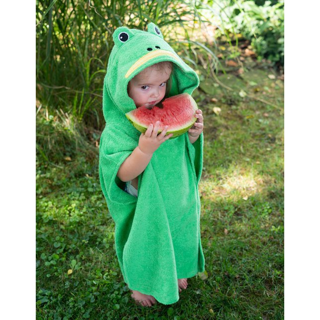 Biologische badponcho kikker