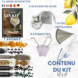 L&G® Spice Discovery Kit til hjemmelavet gin - Eksklusiv gør-det-selv-boks til mænd og kvinder | Unik gaveidé til jul, fødselsdag, valentinsdag | En uforglemmelig oplevelse at nyde derhjemme