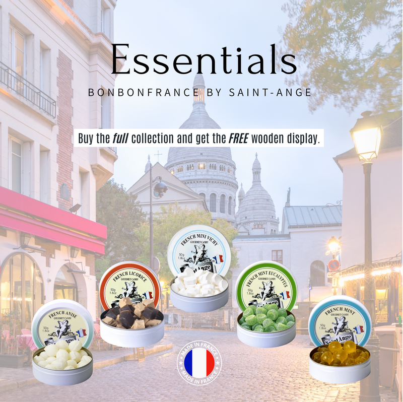 ESSENTIALS Collection 🍬🇫🇷 – GRATIS Display Stand