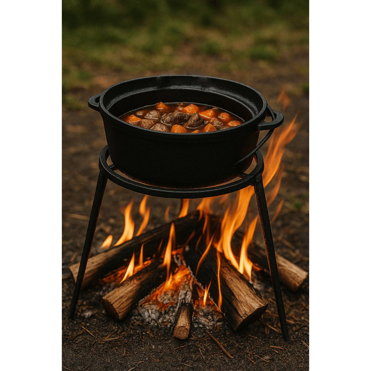 POOT POOT Barbacoa - Ø 32 cm - Accesorios de incendio - Cocina al aire libre - Fire Bowl - Trípode - Negro