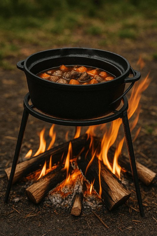 Driver Poot Barbecue - Ø 32 cm - Fire -Fire -tilbehør - Udendørs køkken - Fire Bowl - Tripod - Sort