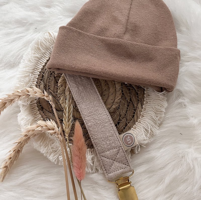 Pacifier cord - beige