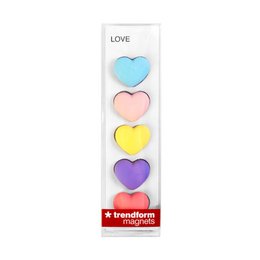 Trendform Magneten Love - Set of 5 - Multicolour