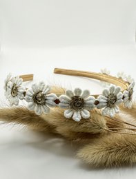 Diadeem gouden bloem