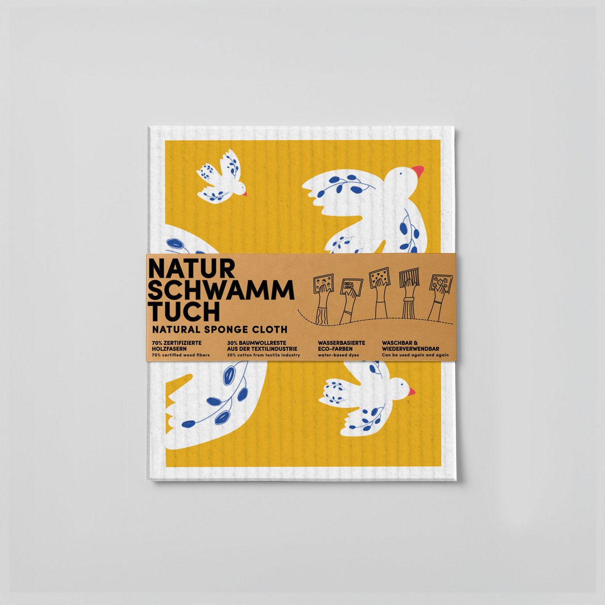 Schwammt cloth - birds - No. 1