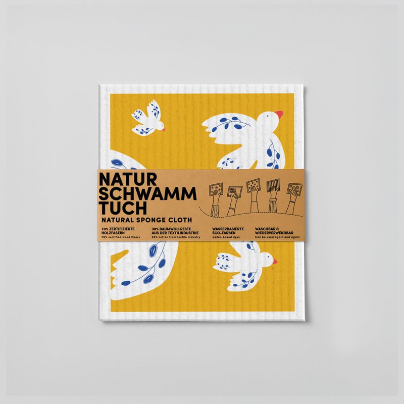 Schwammt cloth - birds - No. 1