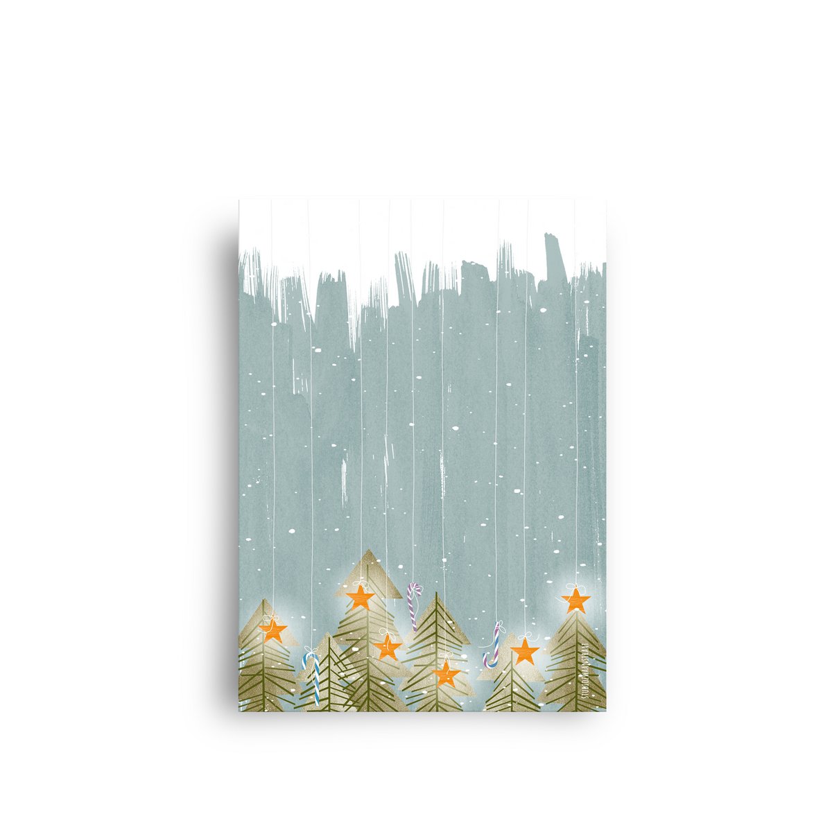 postcard - series 'Christmas' - 'stars from the sky'