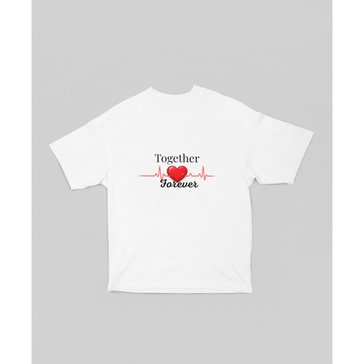 Oversized T-shirt voor altijd samen
