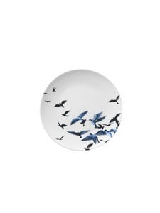 Wandbord Vogels - Delfts blauw - 16 cm