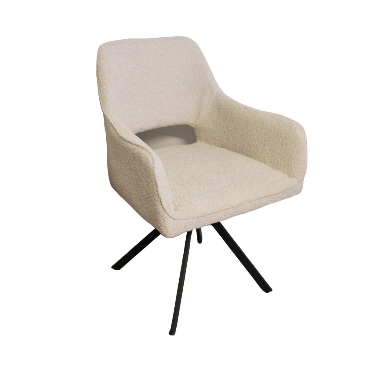 ¡Silla de comedor Nova giratoria 360 grados! Chenilla Beige