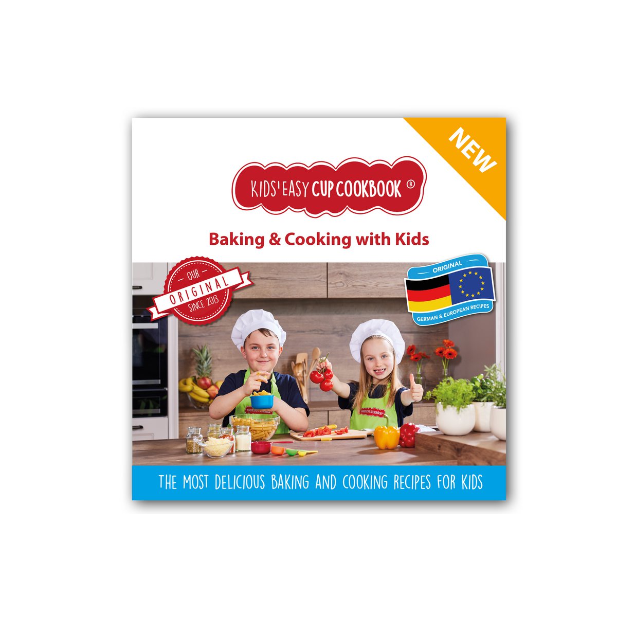 Kids Easy Cup Cookbook: Cooking with Kids (Part 2), Cooking box set incl. 5 colorful measuring cups