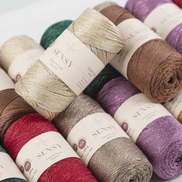 Sensy Premium 2mm Sparkle - 250 m Sznurek do makramy, 90% polipropylen / 10% poliester