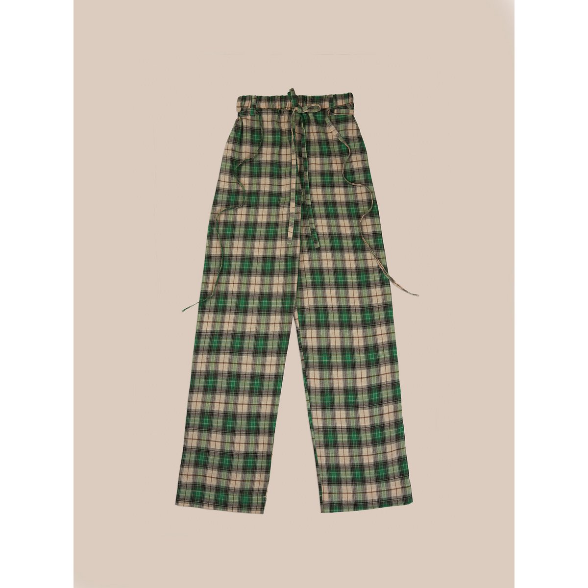 Clover Green Plaid Pants