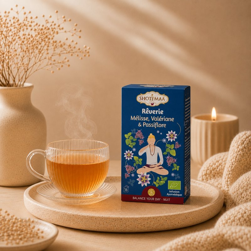 Bio-Kräutertee für die süße Nacht – natürliche entspannende und beruhigende Aufgüsse – koffeinfreier Bio-Kräutertee