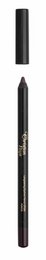 A purple gel eyeliner pencil for the eyes. The pencil has a sleek, black design with gold accents.
