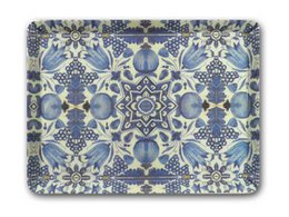 Midi serving  tray (27 x 20 cm), Delft Blue tulips