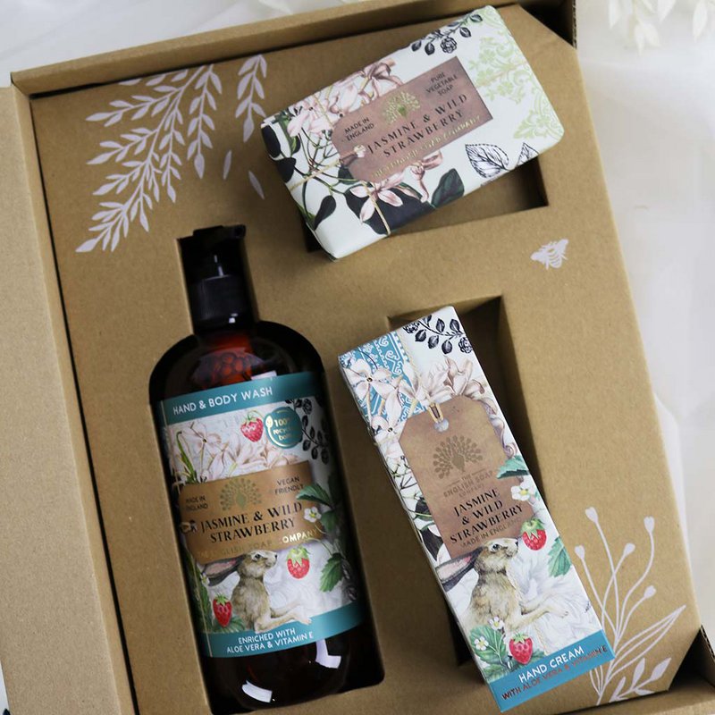 ENGLISH SOAP C° Hand & Body - Gift Set - Jasmine &Strawberry