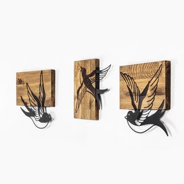 MA-333 Holz Metallwandmalerei