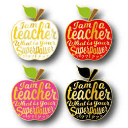 Pin I am a Teacher rood
