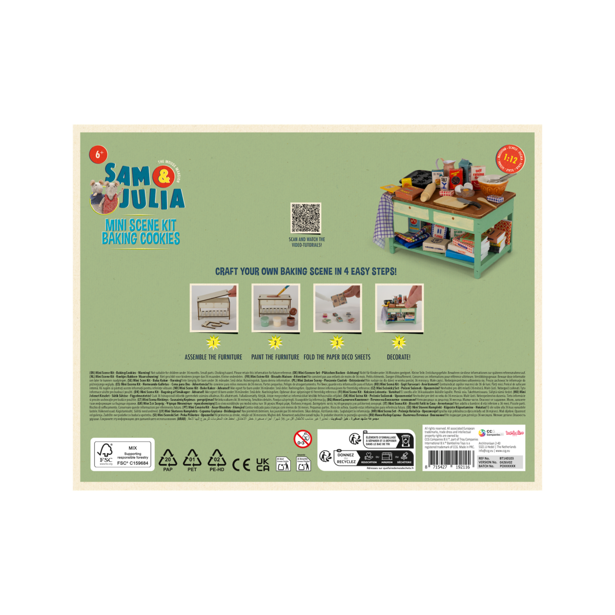Sam e Julia - Mini kit di scene - Cuocere i biscotti