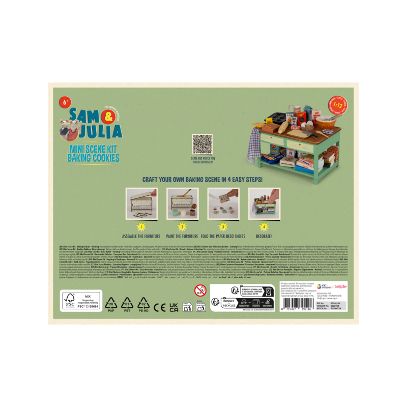 Sam e Julia - Mini kit di scene - Cuocere i biscotti
