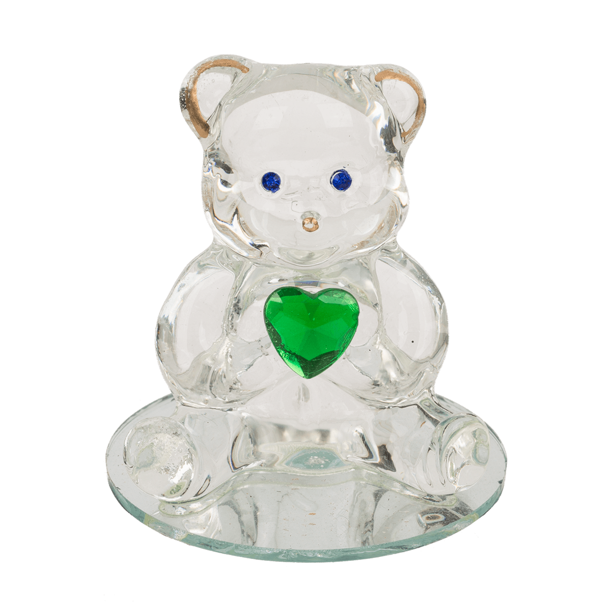 Glass Bear with Heart,