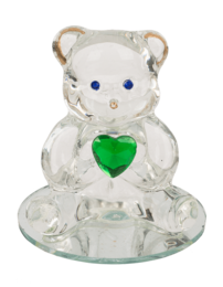 Glass Bear with Heart,