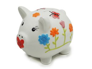 Porcelain piggy bank 17x11x14.5cm