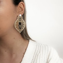 Gold and mother-of-pearl Mya earrings