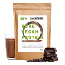Økologisk vegansk proteinpulverchokolade uden soja