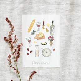 Ansichtkaart · Dinnentime II