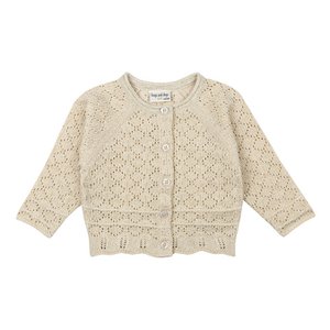 Cardigan Lurex Gold Kids | Bloß rosa
