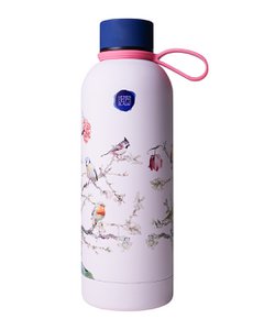 Water bottle forest birds pink