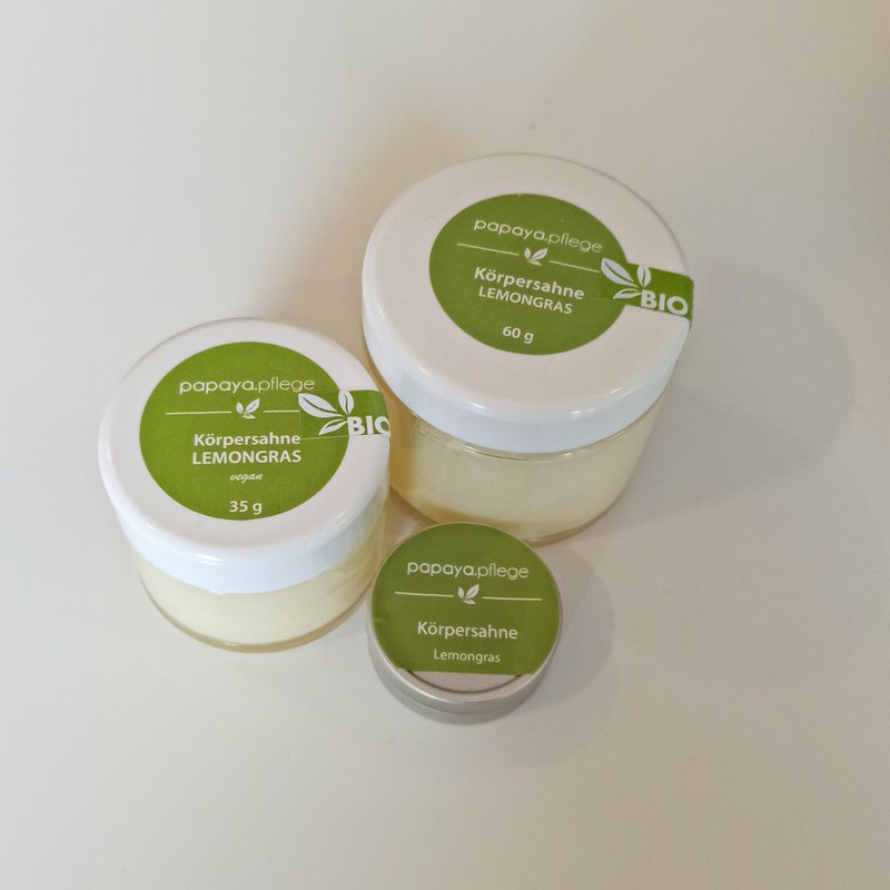 Körpersahne Lemongras vegan, 35g