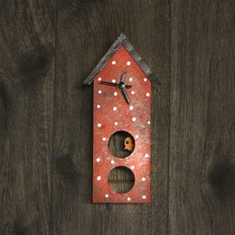 Wall clock bird feeder