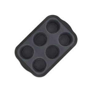 Muffin pan 6 molds Zenker Silicone fiberglass