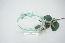 Nylon haarband satijnen strik