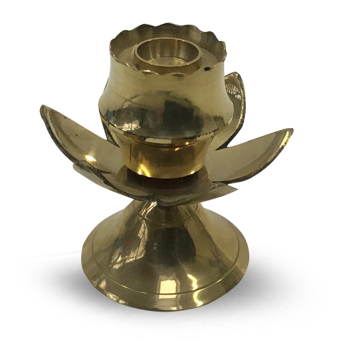 Brass Lotus Incense Holder