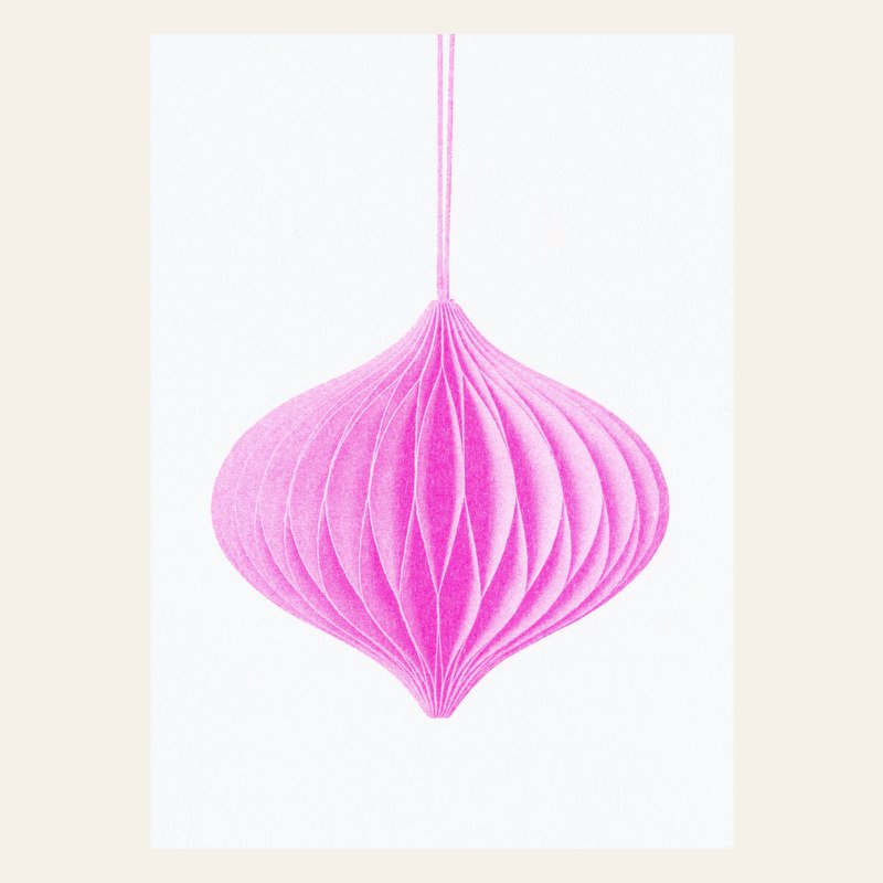 Risography Postcard - Jewelry Pink - DIN A6