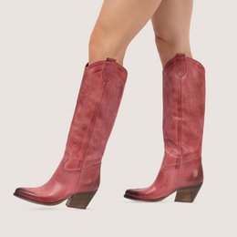 Nabiki Børstet Wild Rose Texan Støvler