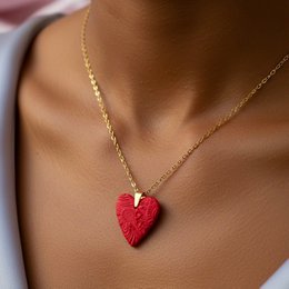 Be My Valentine – Collier cœur fabriqué à la main