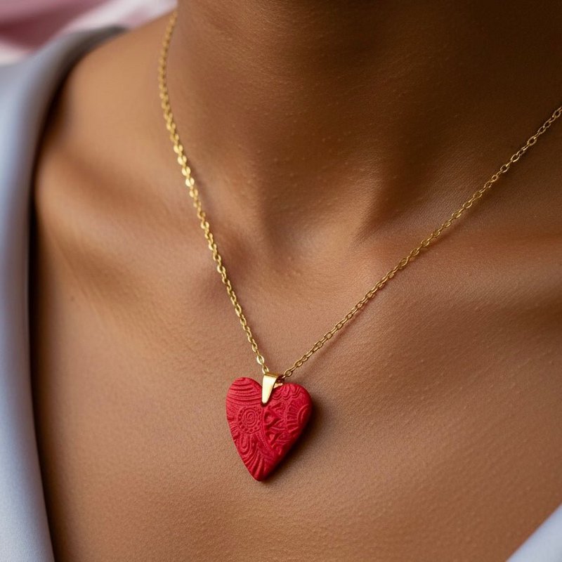 Be My Valentine – Collier cœur fabriqué à la main