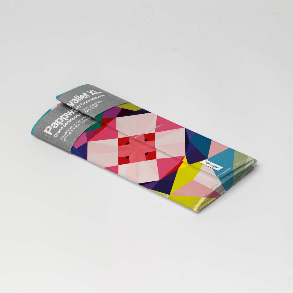 GEOMETRICAL3 Tyvek® Cardboard Wallet XL / Clutch Wallet