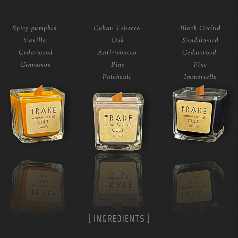 SET OF 3 DIFFERENT CANDLE SCENTS (LIMITED HALLOWEEN EDITION)