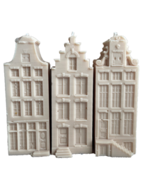 Grachtenhaus Set Kerze | Kerze Amsterdam Skulptur | Silke-Amsterdam