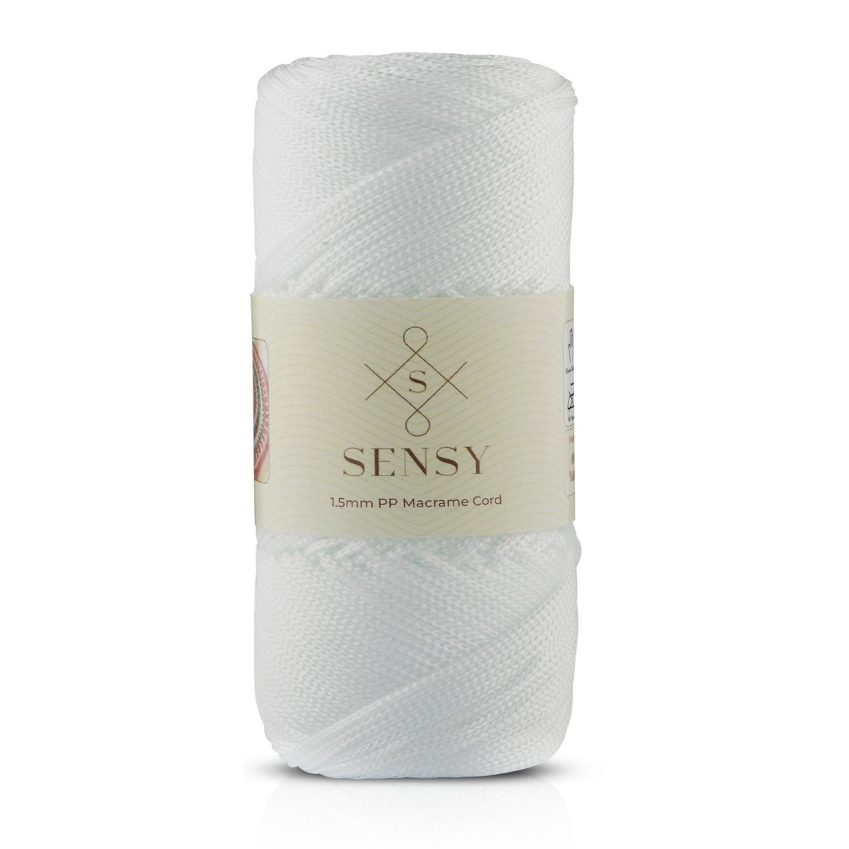 Cordoncino macramè Sensy Premium da 1,5 mm - 164 iarde, 100% poliestere