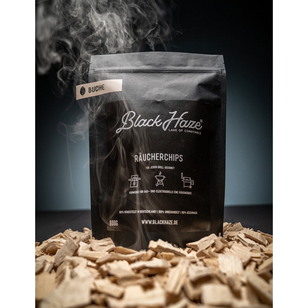 Black Haze - Räucherchips Buche