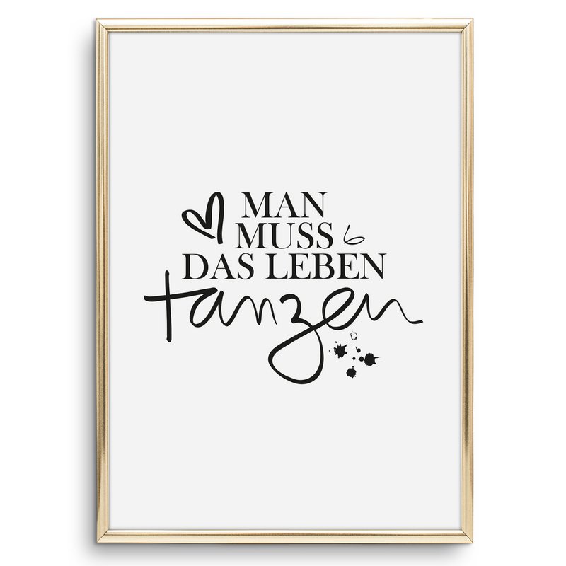 Poster: Man muss das Leben tanzen