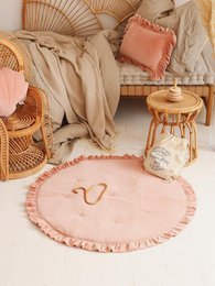 Mata Soft Velvet z Falbanką „Apricot”