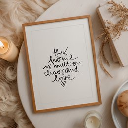 Poster: This home is built on chaos and love